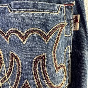MEK Men's Relaxed Blue Distressed Jeans